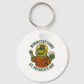 Kikker Sint-Patrick's Dag Sleutelhanger (Voorkant)