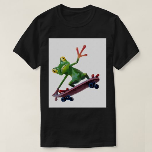 kikker skateboard Graphic T-shirt (Design voorkant)
