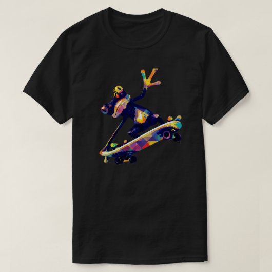 Kikker Skateboarden T-shirt (Design voorkant)