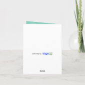 Kikker Snagelvriendelijke dieren Funny Hi-Greeting Kaart (Achterkant)