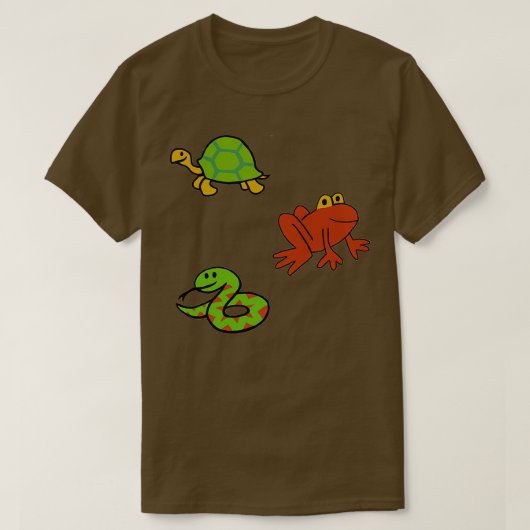 Kikker Snake Turtle sticker pack kikkerschildpad a T-shirt (Design voorkant)