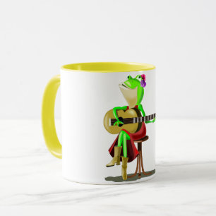 Kikker spelen Guitar Coffee Mok