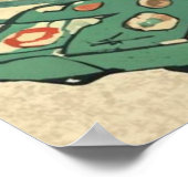 Kikker Spelen PC Spelletjes, Ukiyo-e Kikker Kunst, Poster (Hoek)