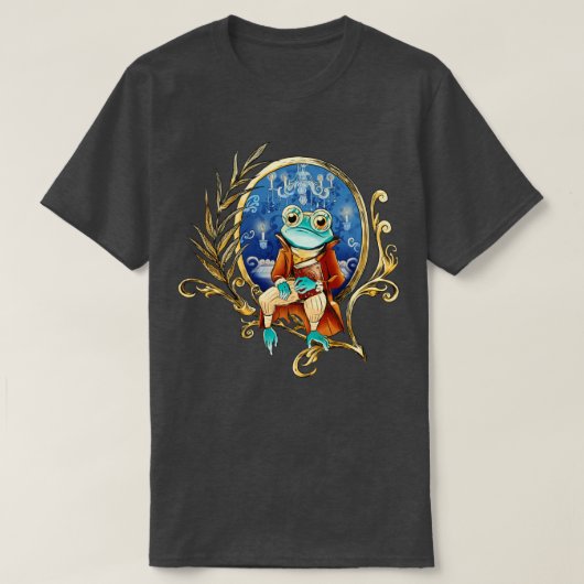 Kikker Steam Punk Edwardian Dark Alchemy Fairy Tal T-shirt (Design voorkant)