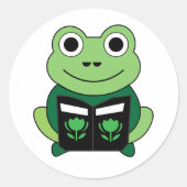 kikker sticker met knip (Voorkant)