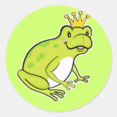 Kikker-sticker Ronde Sticker (Voorkant)