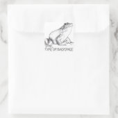 Kikker Sticker - Speciaal gepersonaliseerde Bullfr (Tas)