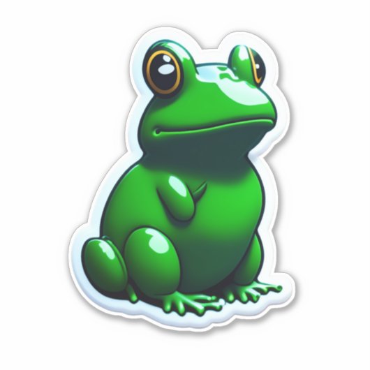 Kikker Stickers Ribbiting Decoratieve Opties (Voorkant)