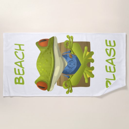 Kikker Strandlaken (Voorkant)