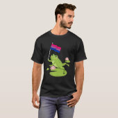 Kikker Subtiele Biseksuele Pride Vlag Lelie Pad Il T-shirt (Voorkant volledig)