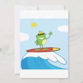 Kikker surfen kaart (Voorkant)