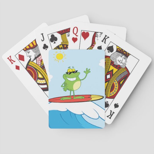 Kikker surfen pokerkaarten (Achterkant)