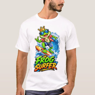 Kikker Surfer – Grappige Koninklijke Kikker die Su T-shirt
