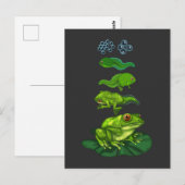 Kikker Tadpole Biology Metamorphosis Life Cycle Ar Briefkaart (Voorkant / Achterkant)