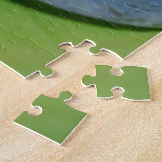 Kikker Tadpole zwemmen in waterval Legpuzzel (Zijkant)