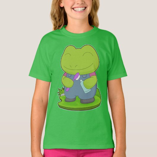 Kikker Tandenborstel T-shirt (Voorkant)