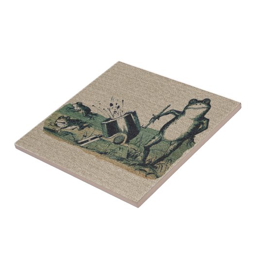  kikker tegeltje (Zijkant)