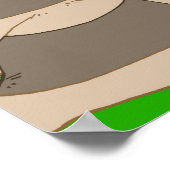 kikker tegen damestekens poster (Hoek)