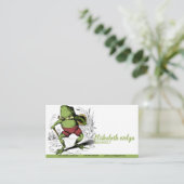 Kikker  tekening visitekaartje (Staand voorkant)