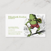 Kikker  tekening visitekaartje (Achterkant)