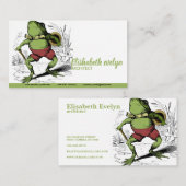 Kikker  tekening visitekaartje (Voorkant / Achterkant)