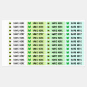 Kikker terug naar schoolnaam waterdichte labels st (Vel)