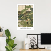 Kikker Theetuin Kunstprint Serene Zen Botanisch Poster (Thuiskantoor)