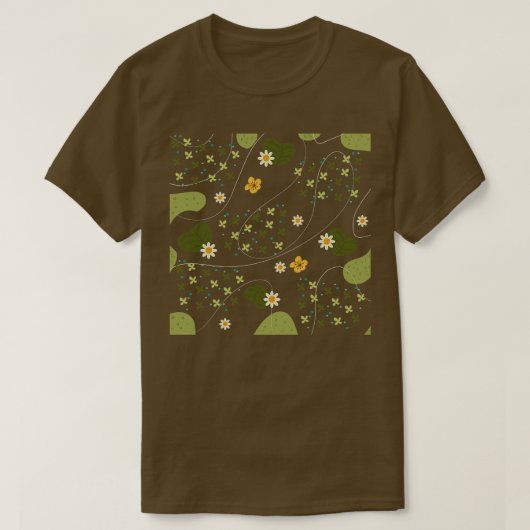 Kikker thema patroon t-shirt (Design voorkant)