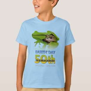Kikker Toad Earth Day 50e Jubileum Gift T-shirt