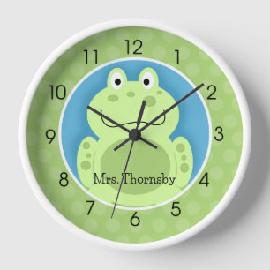 Kikker Toad Green Cute Frogs Teacher Baby Wall