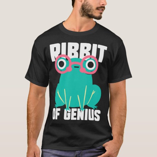 Kikker Toad Ribbit van Genius T-shirt (Voorkant)