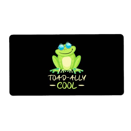 Kikker Toadally Cool Etiket (Voorkant)