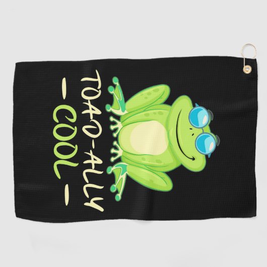 Kikker Toadally Cool Golfhanddoek (Horizontaal)