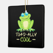Kikker Toadally Cool Keramisch Ornament (Links)