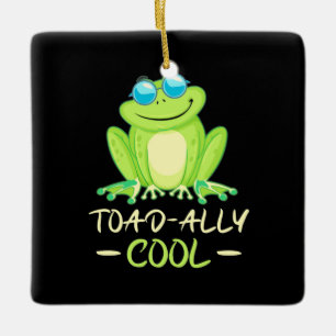 Kikker Toadally Cool Keramisch Ornament