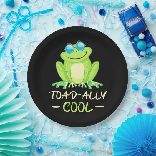 Kikker Toadally Cool Papieren Bordje (Feest)