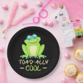 Kikker Toadally Cool Papieren Bordje (Feest)