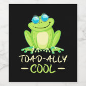 Kikker Toadally Cool Wijn Etiket (Enkel label)