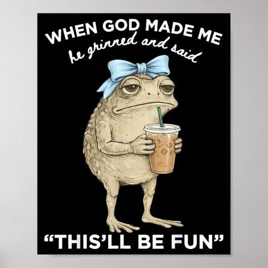 Kikker Toen God De Dageraad Schiep Grinnikte Hij E Poster (Voorkant)