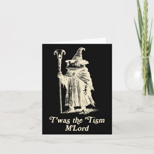 Kikker Tovenaar Meme Autisme Bewustzijn Twas The T Kaart (Voorkant)