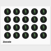 Kikker Tovenaar Meme Twas The Tism Mlord Ronde Sticker (Vel)