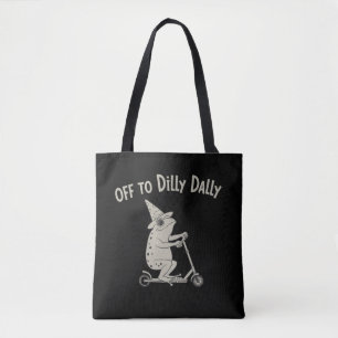 Kikker treuzelt van nature treuzelt domme meme tote bag