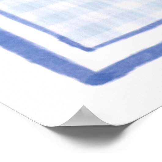 Kikker Trio op de kledij van Gingham Poster (Hoek)