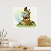 Kikker uit een ufo poster (Keuken)