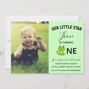 Kikker Uitnodiging één jaar verjaardag