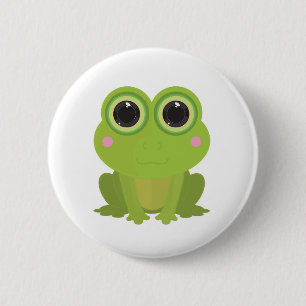 Kikker Uitsnede Ronde Button 5,7 Cm