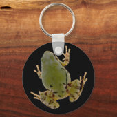 Kikker van de Arizona-boom boven zwart Sleutelhanger (Voorkant)