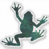  kikker van de botanische boom sticker (Voorkant)