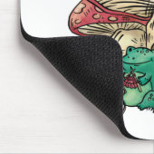 Kikker van de katoenkern met champignon muismat (Hoek)