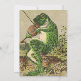 Kikker van de  katoenkikker feestdagenkaart